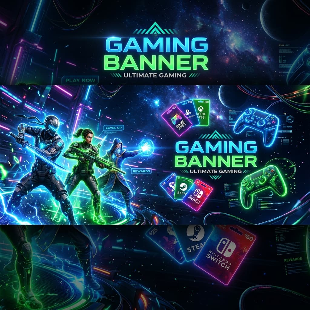Gaming Banner Background